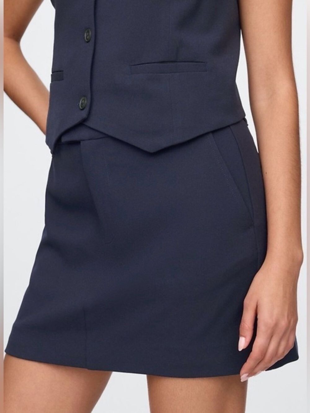 Gap Navy Mini Skirt Size 14 Tall